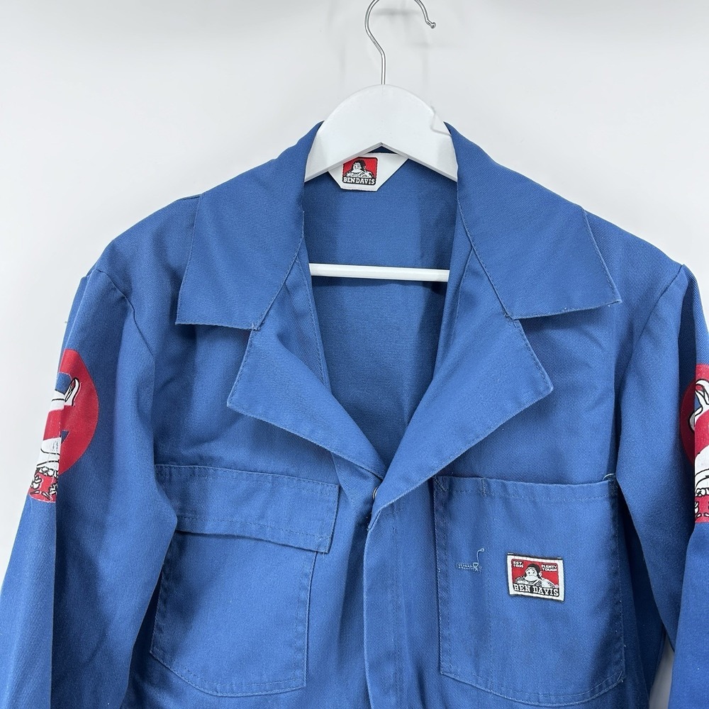 Ben Davis Workwear Coveralls Mens Blue Streetwear Jumpsuit  Heavy Duty USA Y2K - Picture 2 of 14